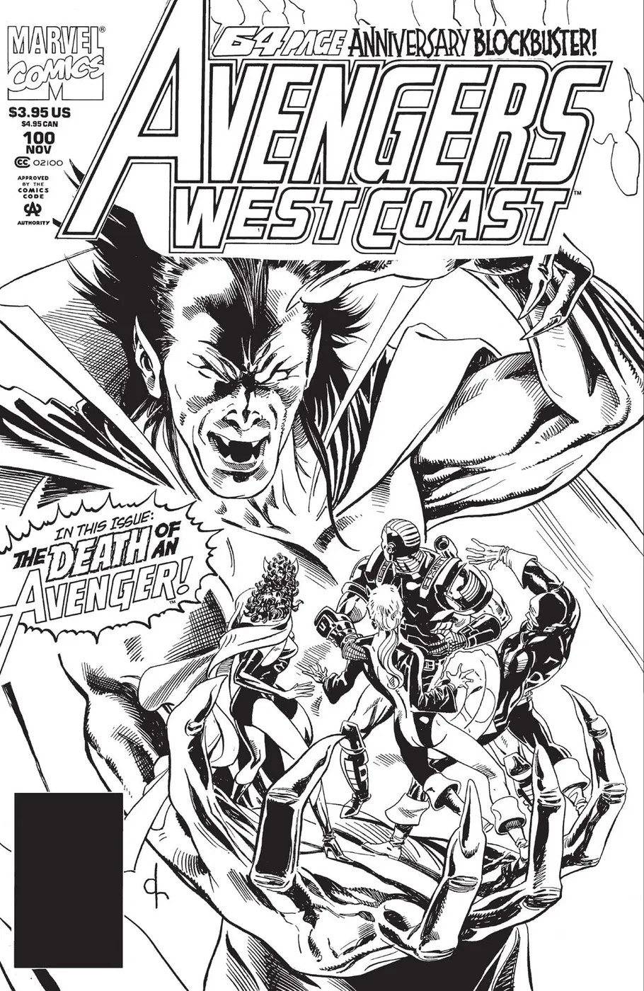 Cover of Avengers West Coast #100