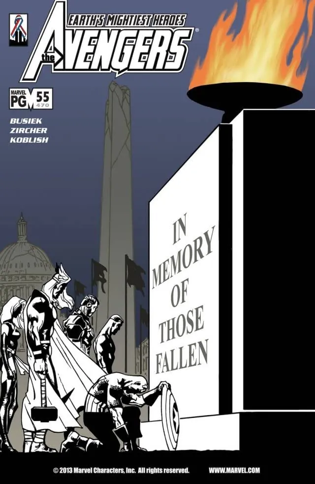 Cover of Avengers #55 (470)