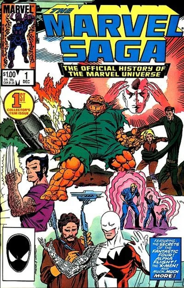 Cover of The Marvel Saga the Official History of the Marvel Universe #1