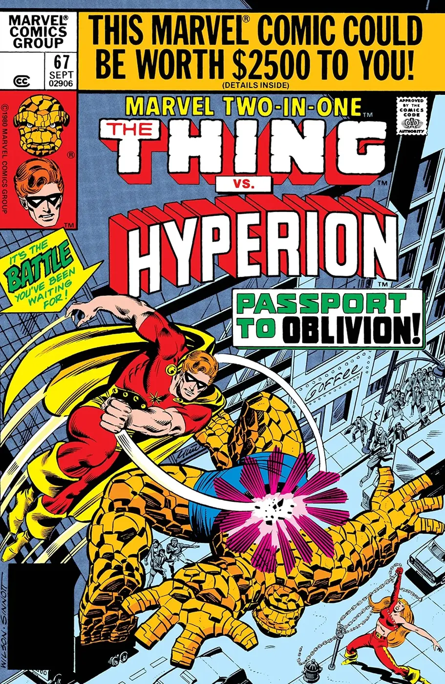 Cover of Marvel Two-in-One #67