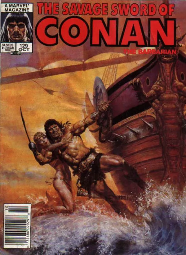 Cover of The Savage Sword of Conan #129