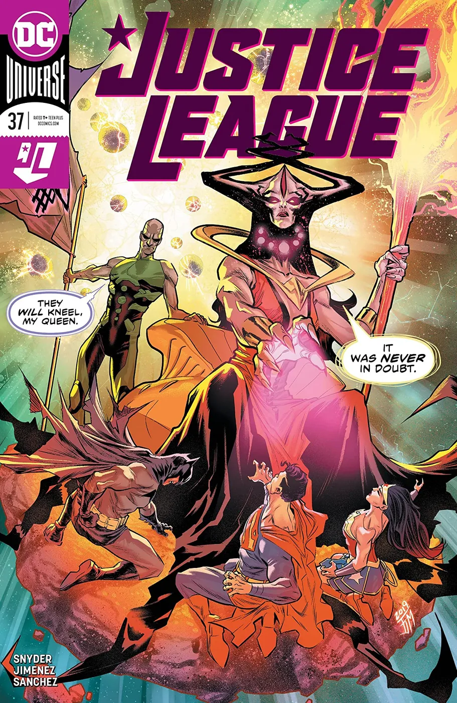 Cover of Justice League #37