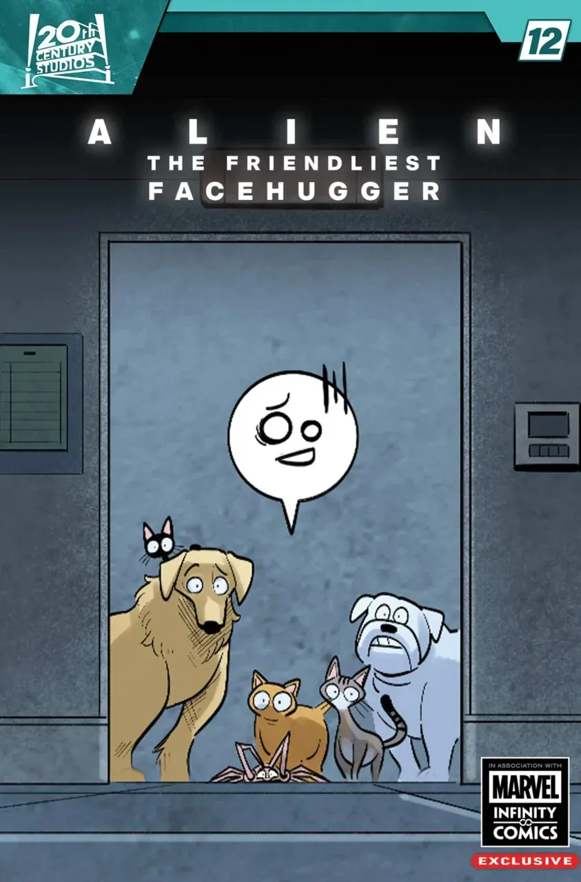 Cover of Alien: The Friendliest Facehugger Infinity Comic #12
