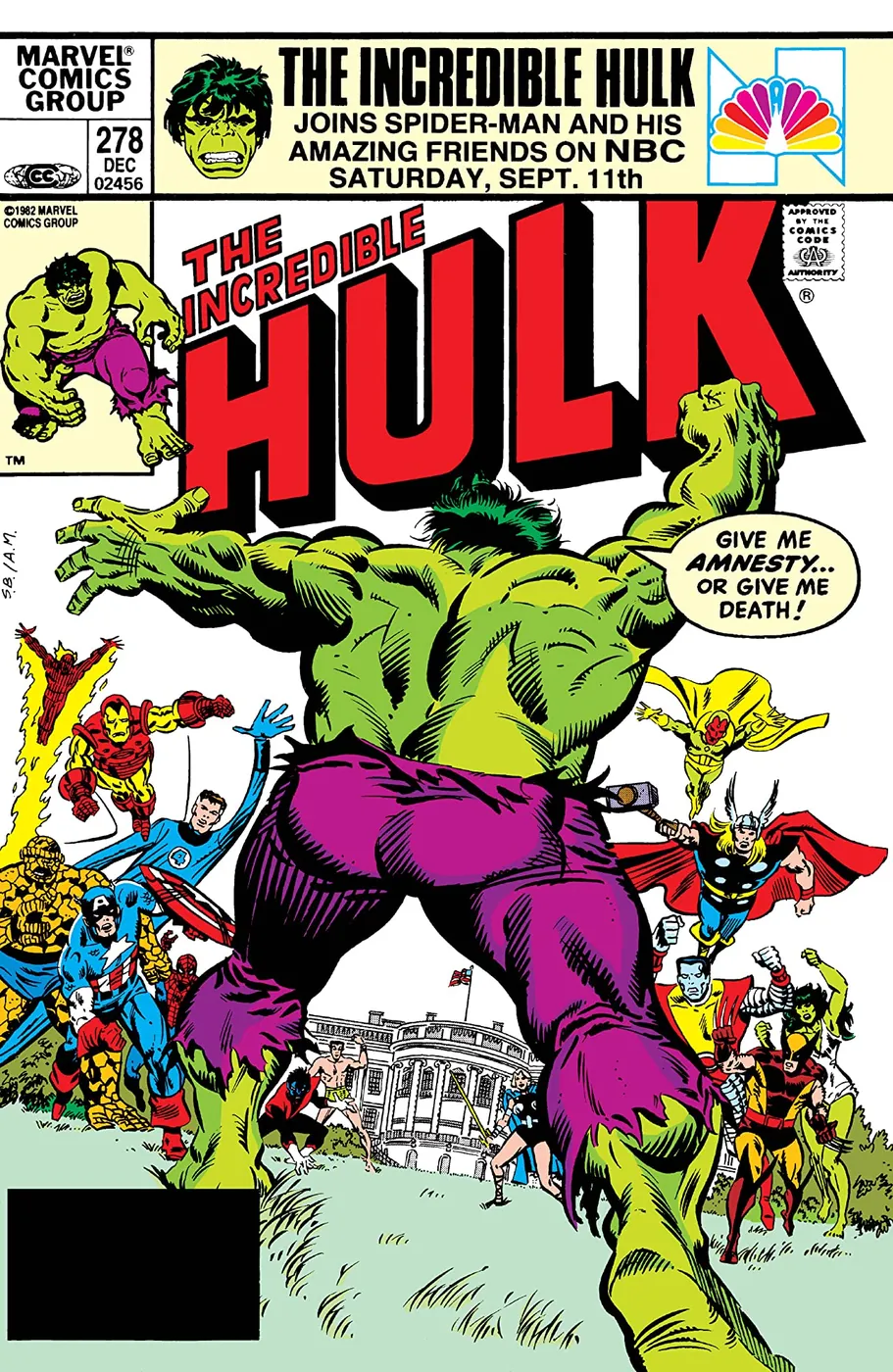 Cover of The Incredible Hulk #278