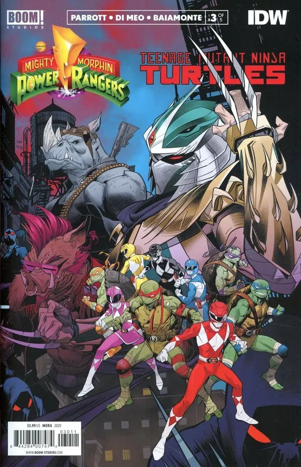 Cover of Mighty Morphin Power Rangers / Teenage Mutant Ninja Turtles #3