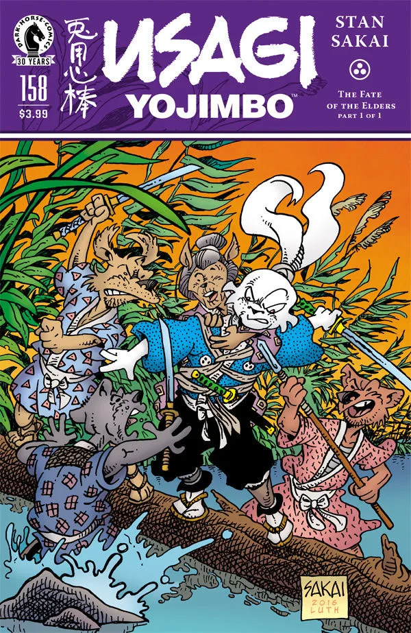 Cover of Usagi Yojimbo #158