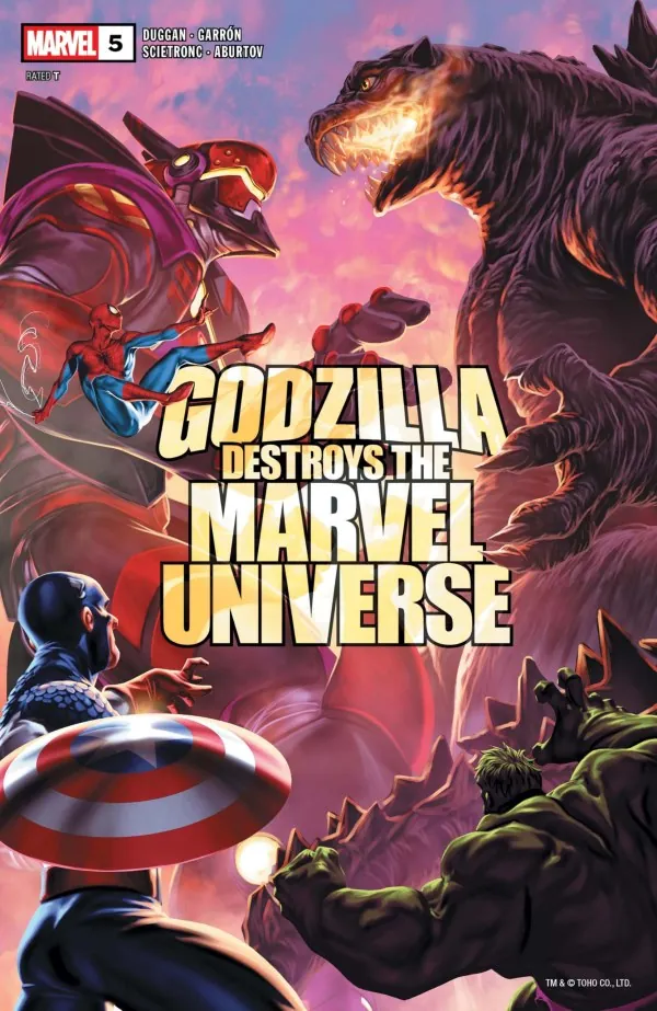 Cover of Godzilla Destroys the Marvel Universe #5