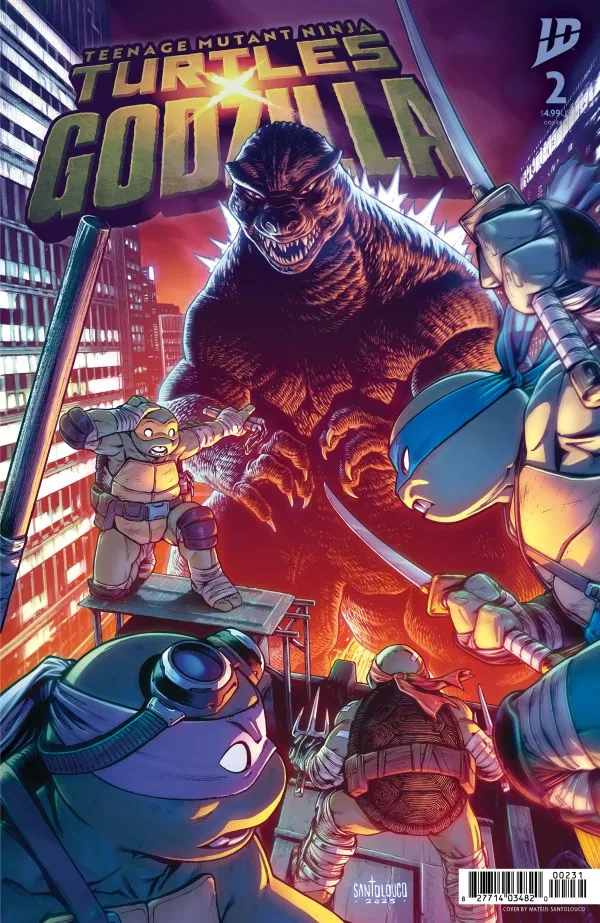 Cover of Teenage Mutant Ninja Turtles [TMNT] x Godzilla #2