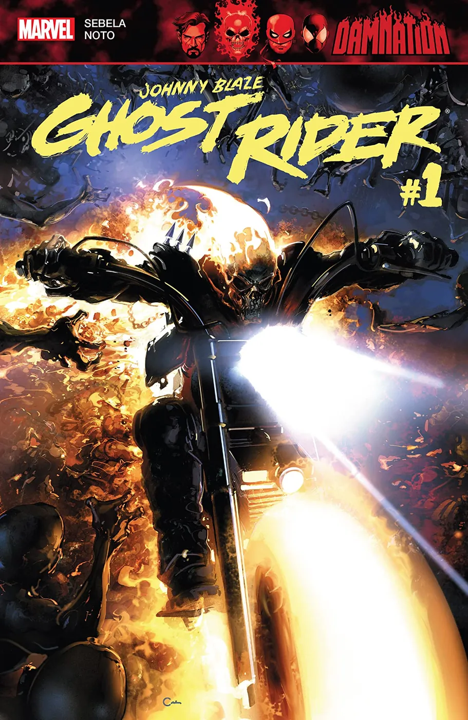 Cover of Damnation: Johnny Blaze - Ghost Rider #1