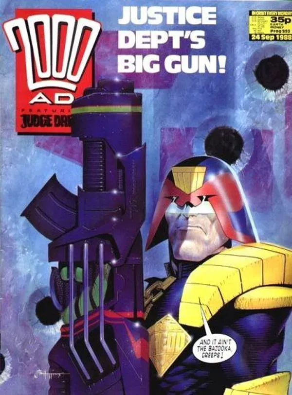 Cover of 2000 AD #593