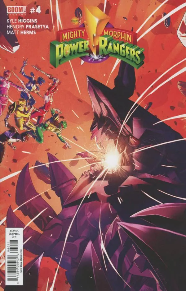 Cover of Mighty Morphin Power Rangers #4