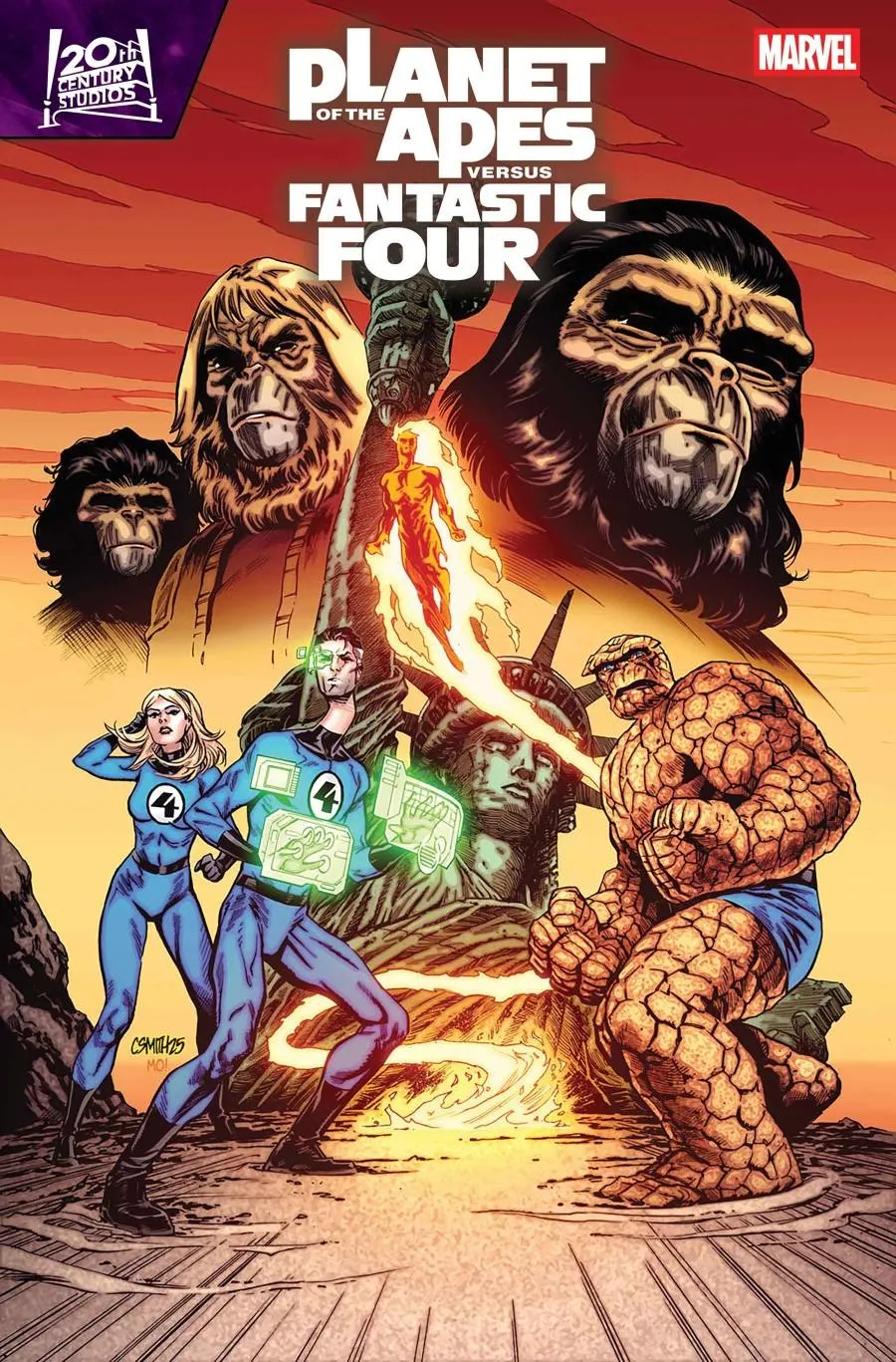 Cover of Planet of the Apes vs. Fantastic Four #3