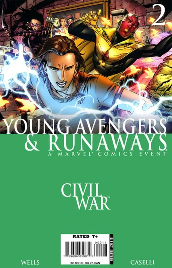 Cover of Civil War: Young Avengers & Runaways #2