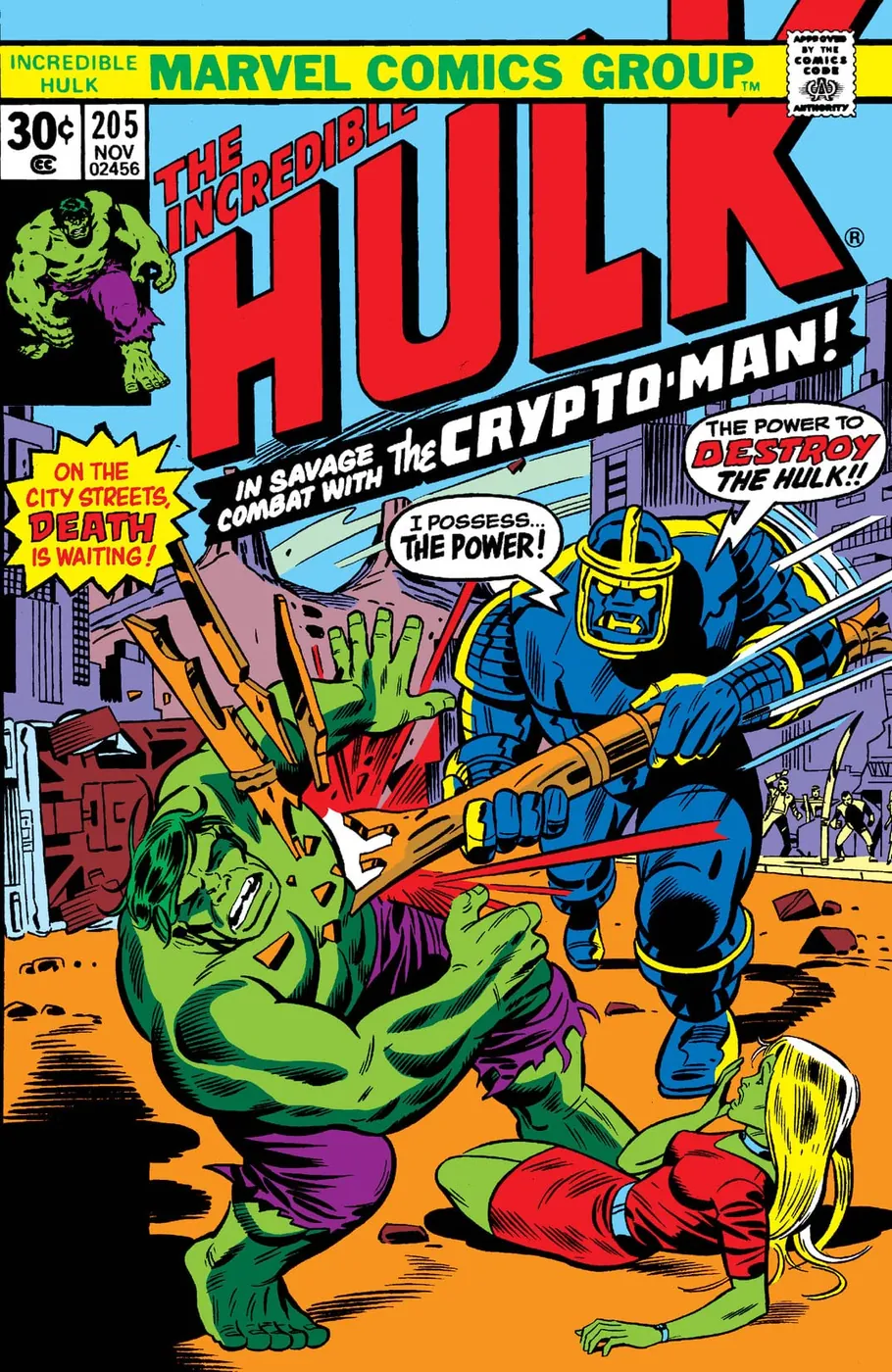 Cover of The Incredible Hulk #205