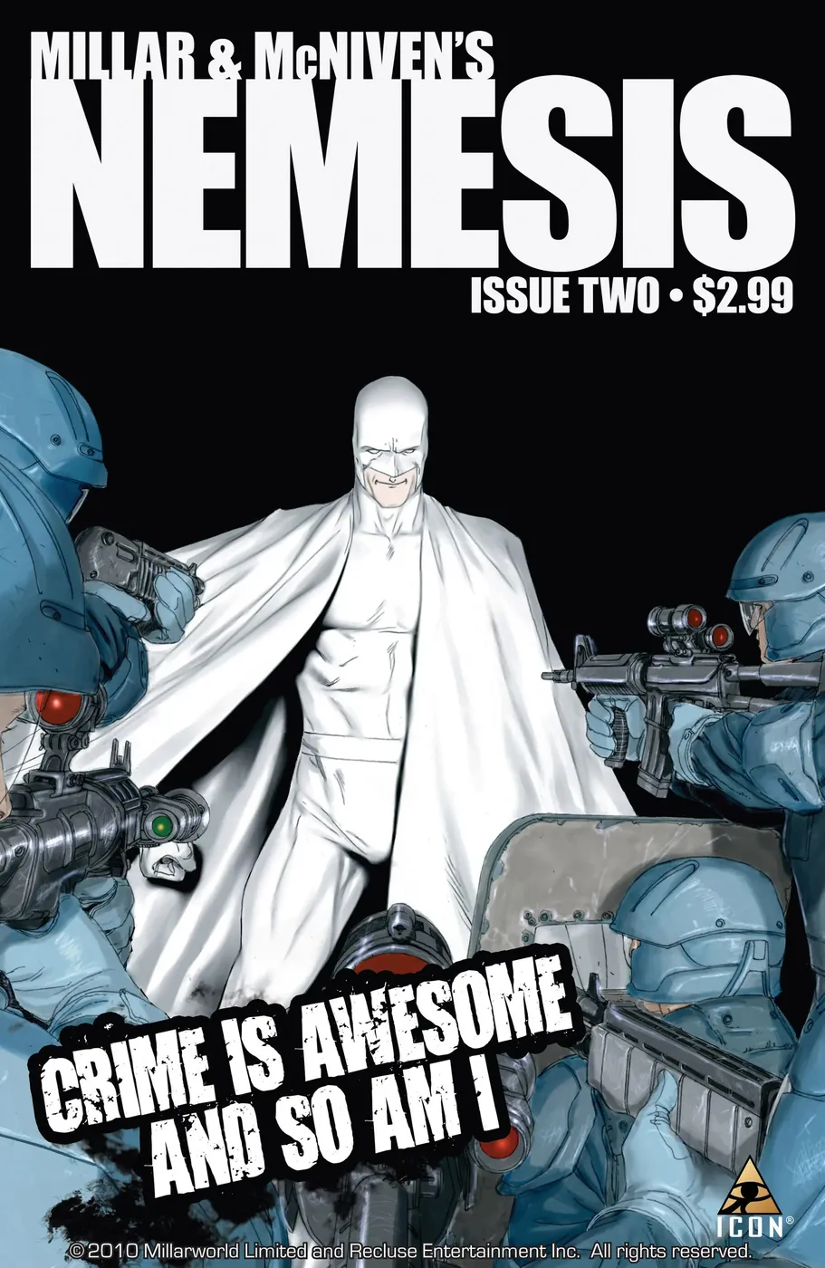 Cover of Millar & McNiven's Nemesis #2