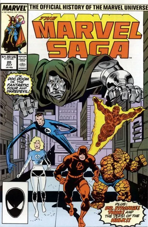 Cover of The Marvel Saga the Official History of the Marvel Universe #20