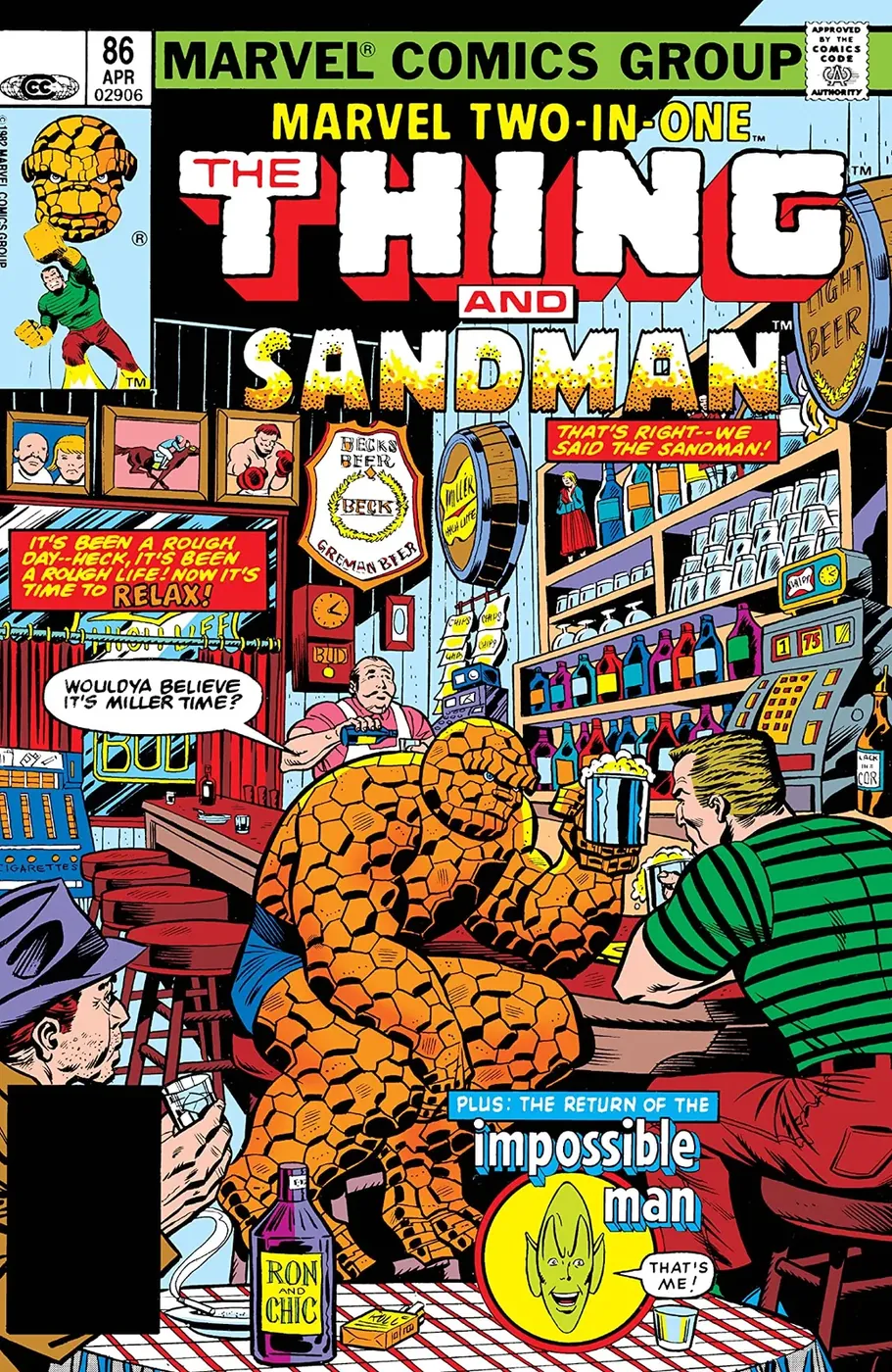 Cover of Marvel Two-in-One #86