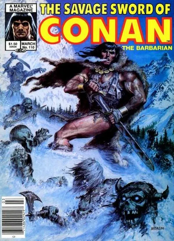 Cover of The Savage Sword of Conan #110