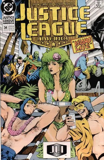 Cover of Justice League America #34