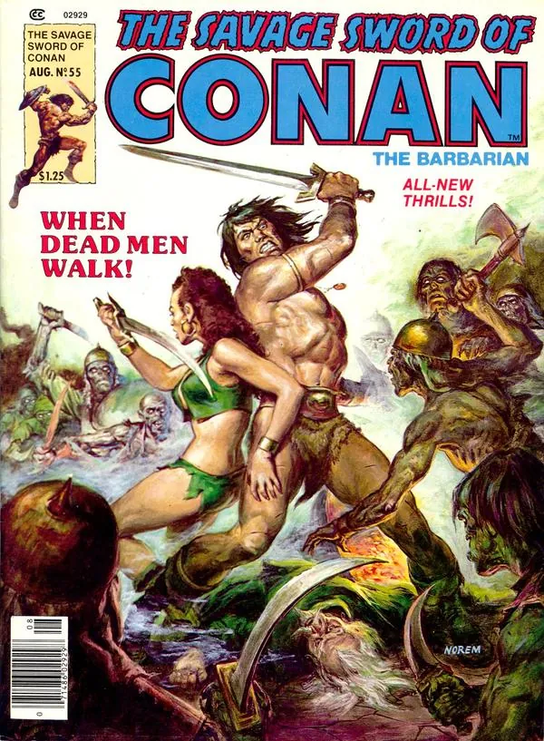 Cover of The Savage Sword of Conan #55