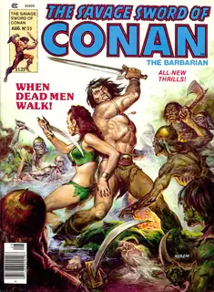 Cover of The Savage Sword of Conan #55