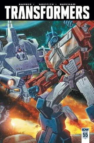 Cover of The Transformers #55