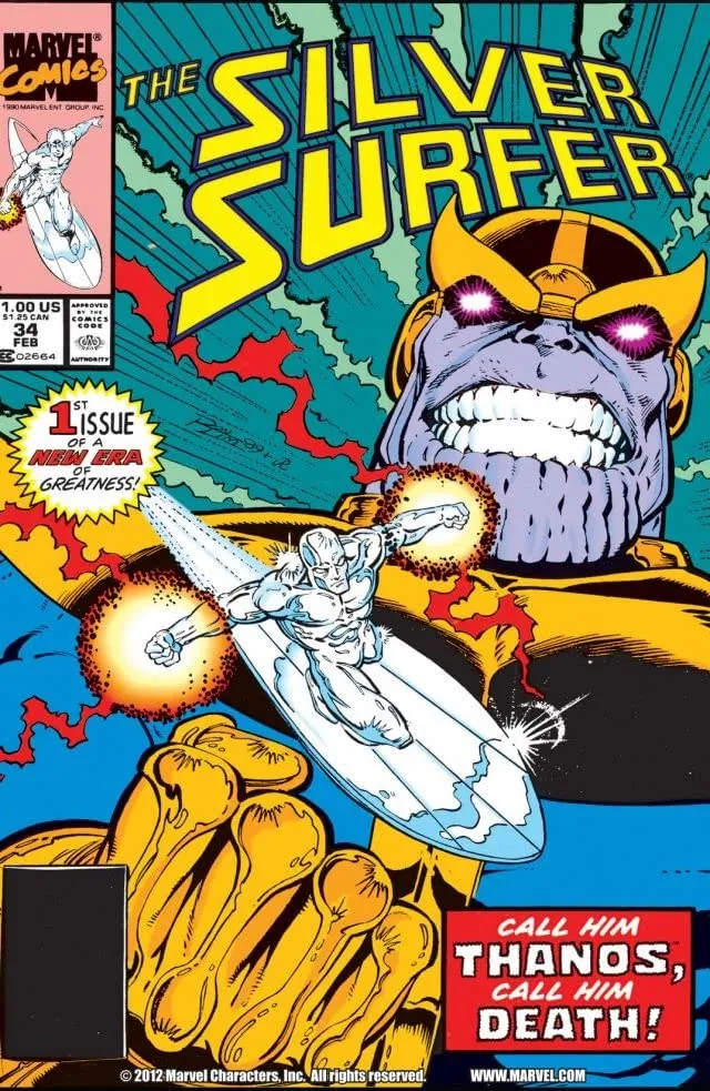 Cover of Silver Surfer #34