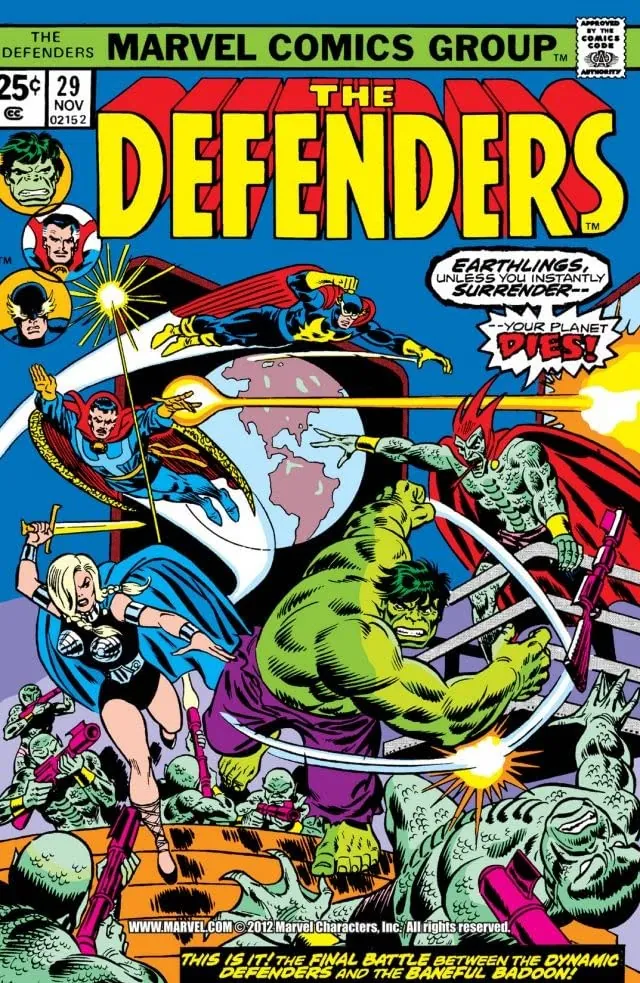 Cover of The Defenders #29