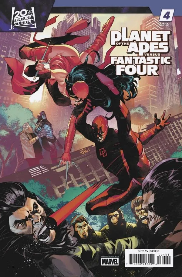 Cover of Planet of the Apes vs. Fantastic Four #4