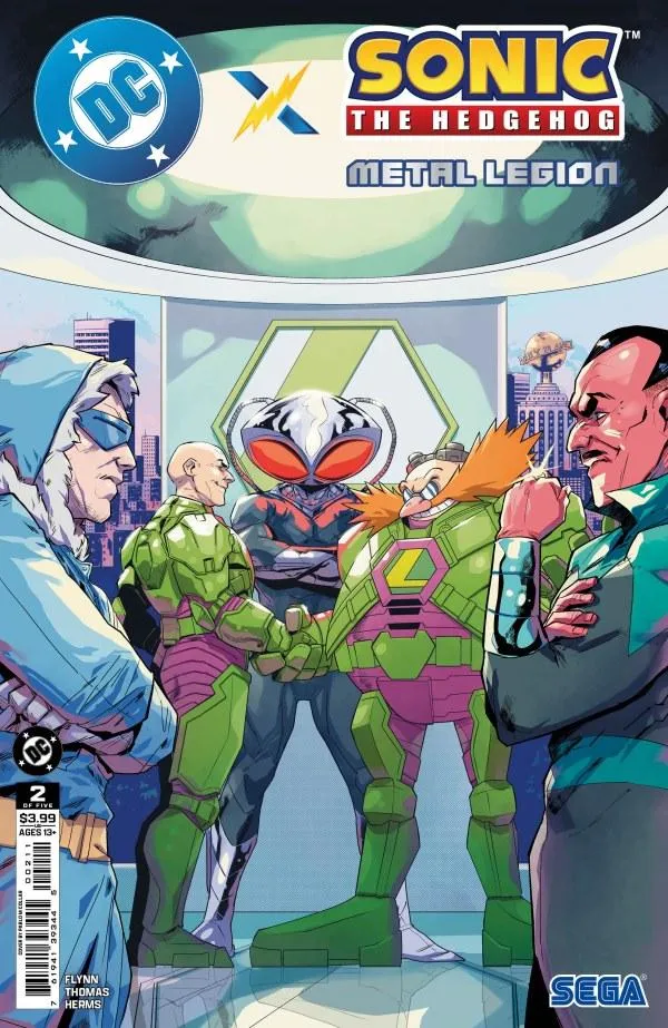 Cover of DC x Sonic the Hedgehog: Metal Legion #2