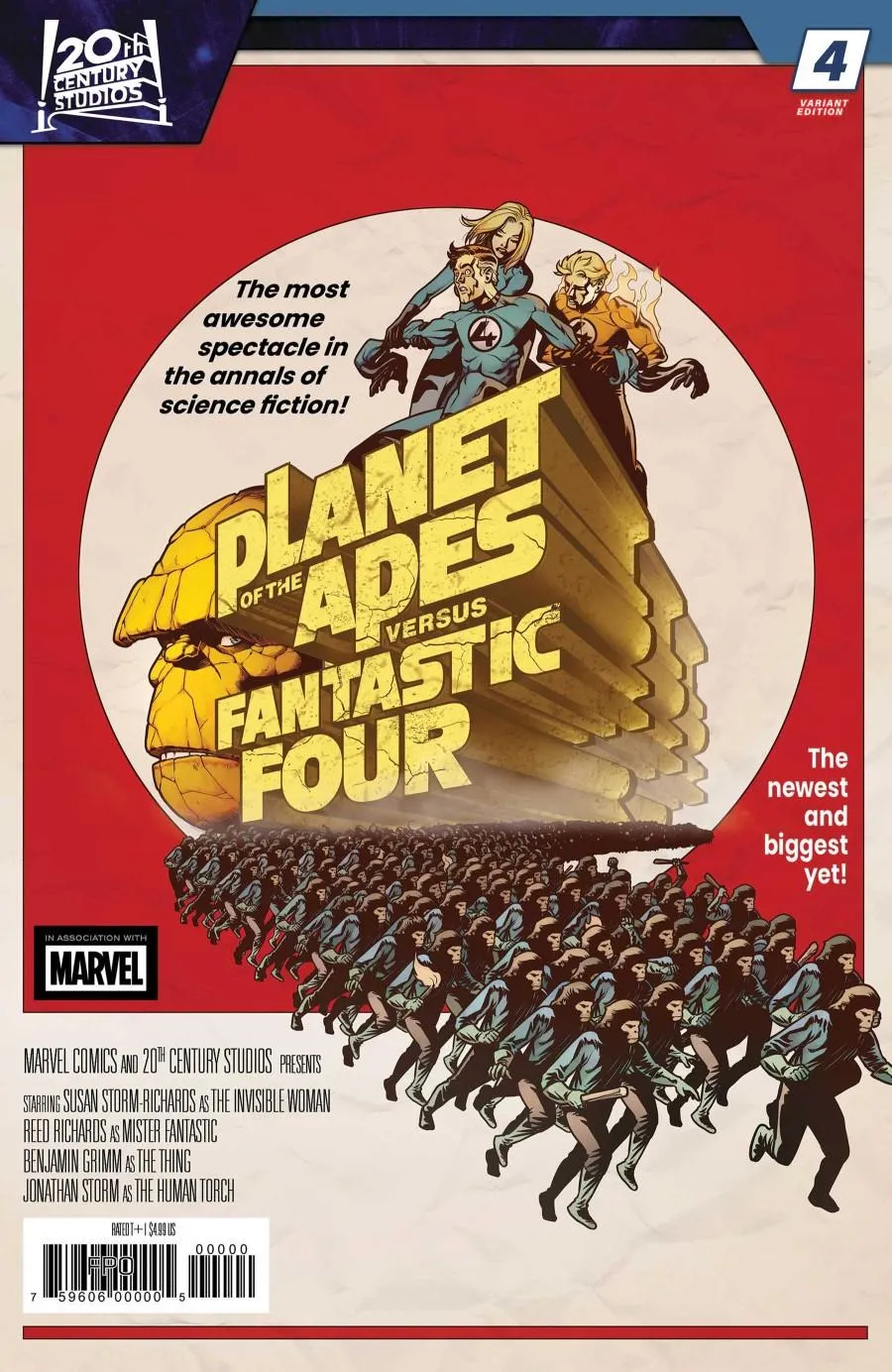 Cover of Planet of the Apes vs. Fantastic Four #4