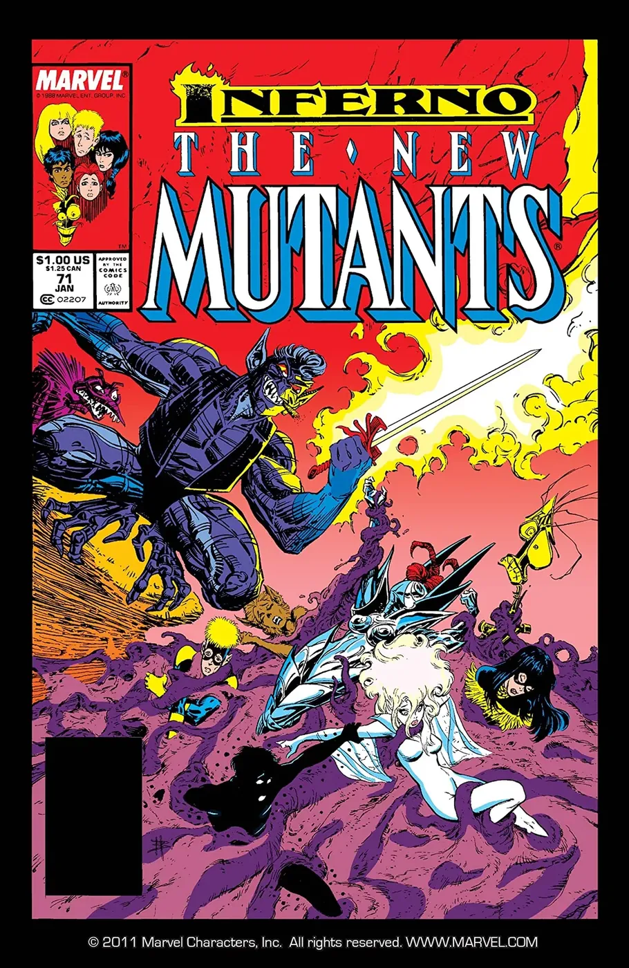 Cover of The New Mutants #71