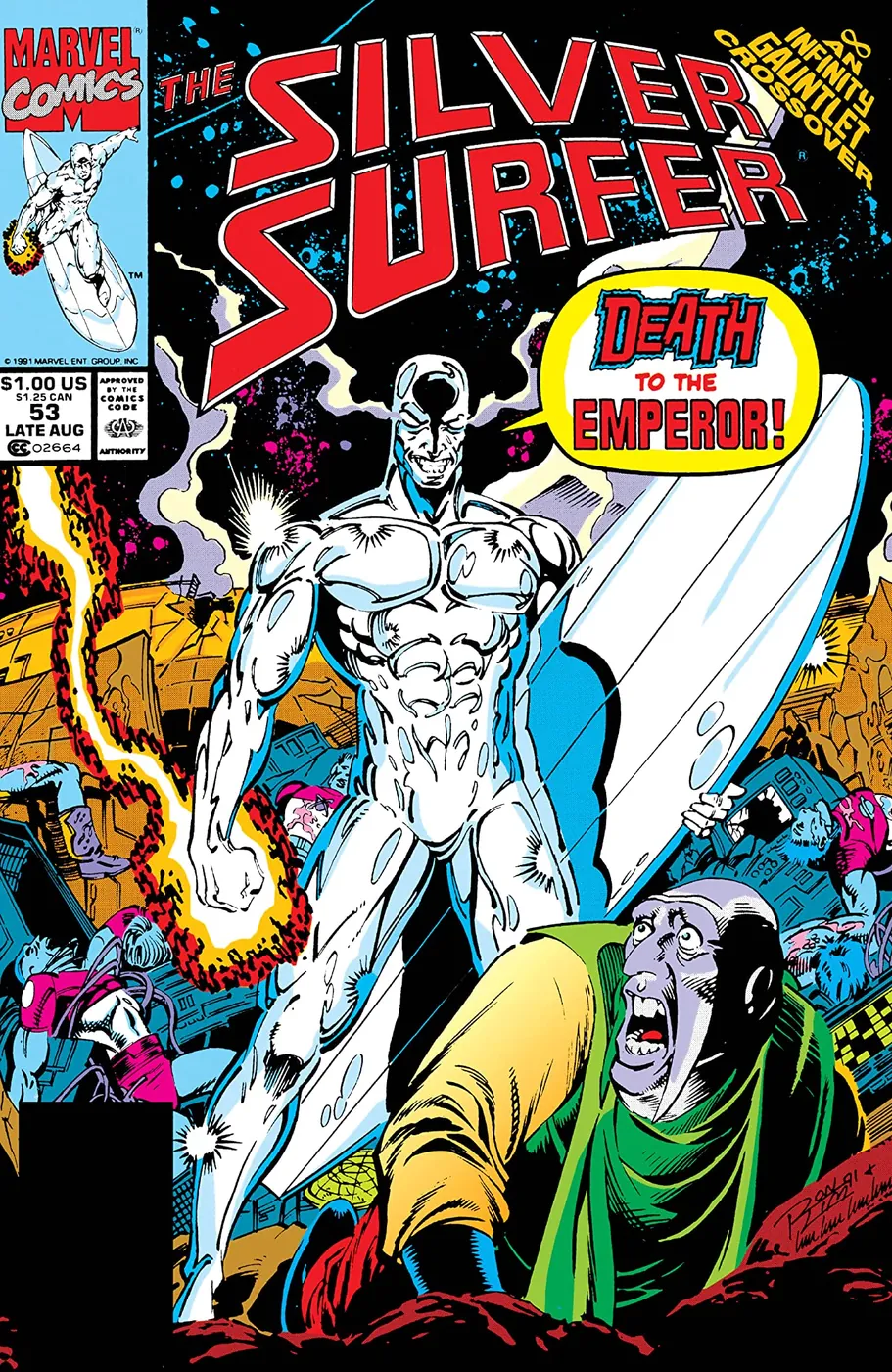 Cover of Silver Surfer #53
