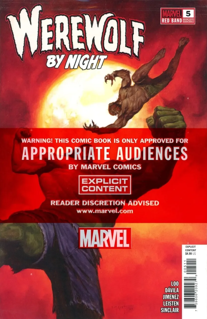 Cover of Werewolf by Night: Red Band #5