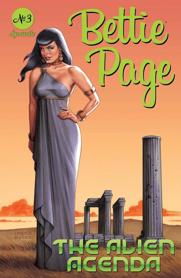 Cover of Bettie Page and the Alien Agenda #3