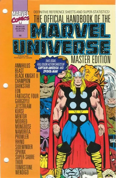 Cover of The Official Handbook of the Marvel Universe: Master Edition #14