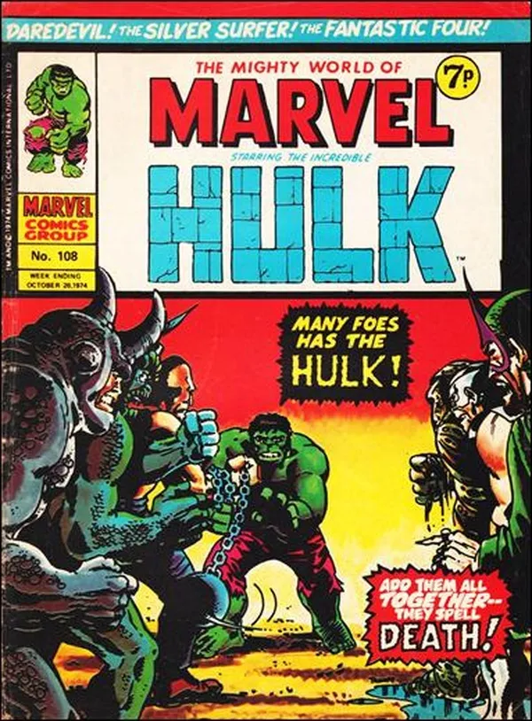Cover of The Mighty World of Marvel #108