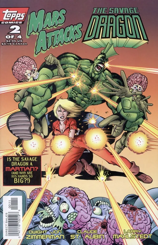 Cover of Mars Attacks The Savage Dragon #2
