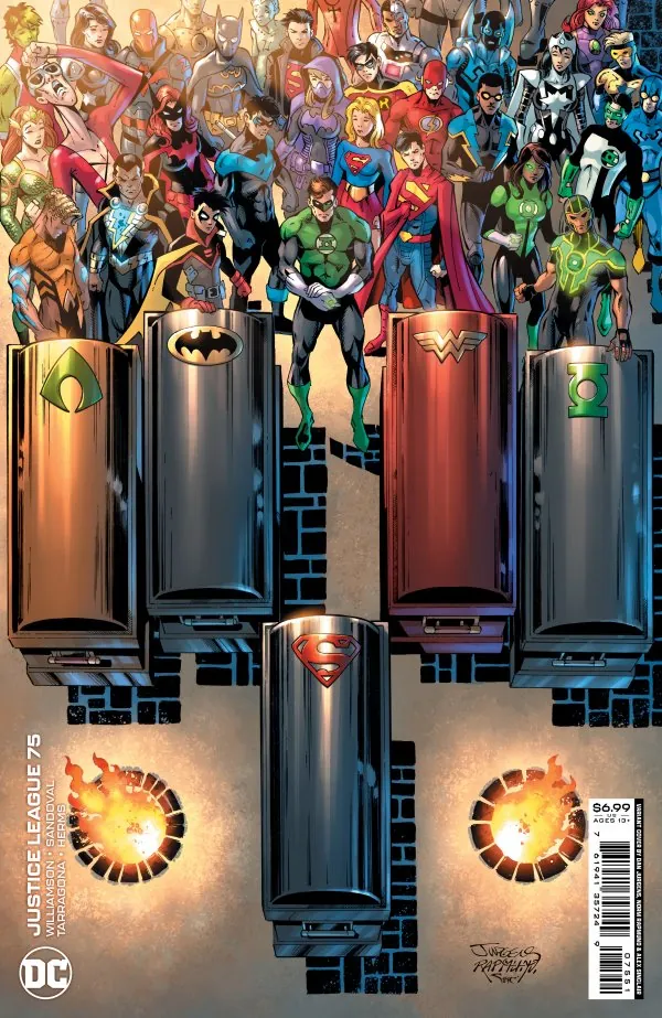 Cover of Justice League #75