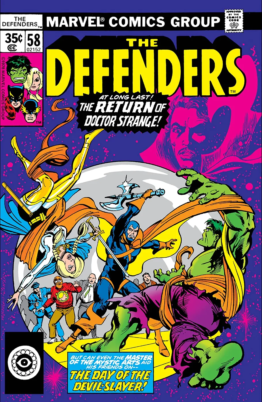 Cover of The Defenders #58