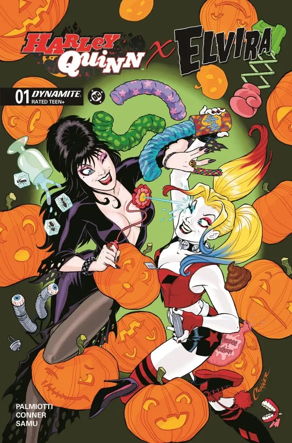 Cover of Harley Quinn x Elvira #1