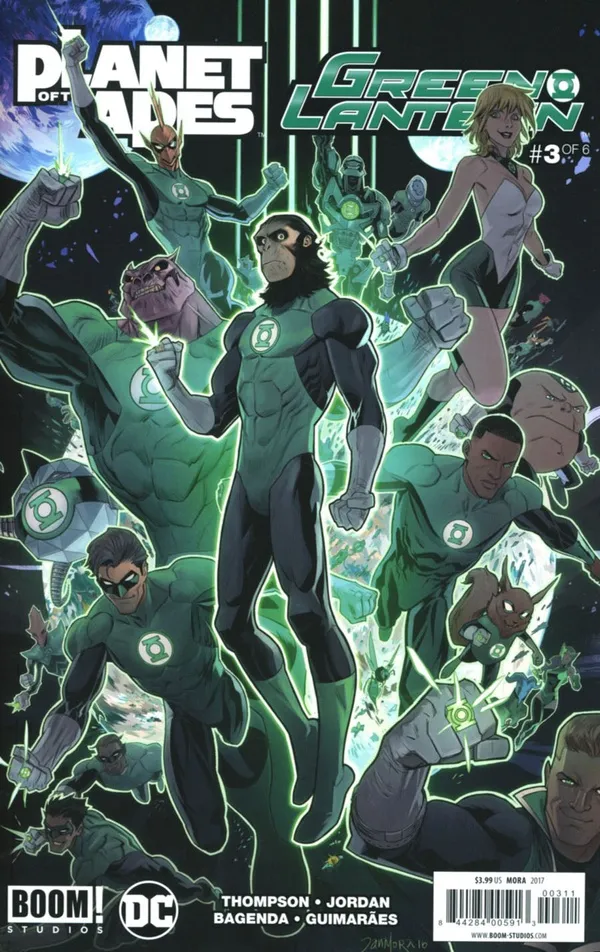 Cover of Planet of the Apes / Green Lantern #3