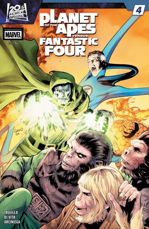 Cover of Planet of the Apes vs. Fantastic Four #4
