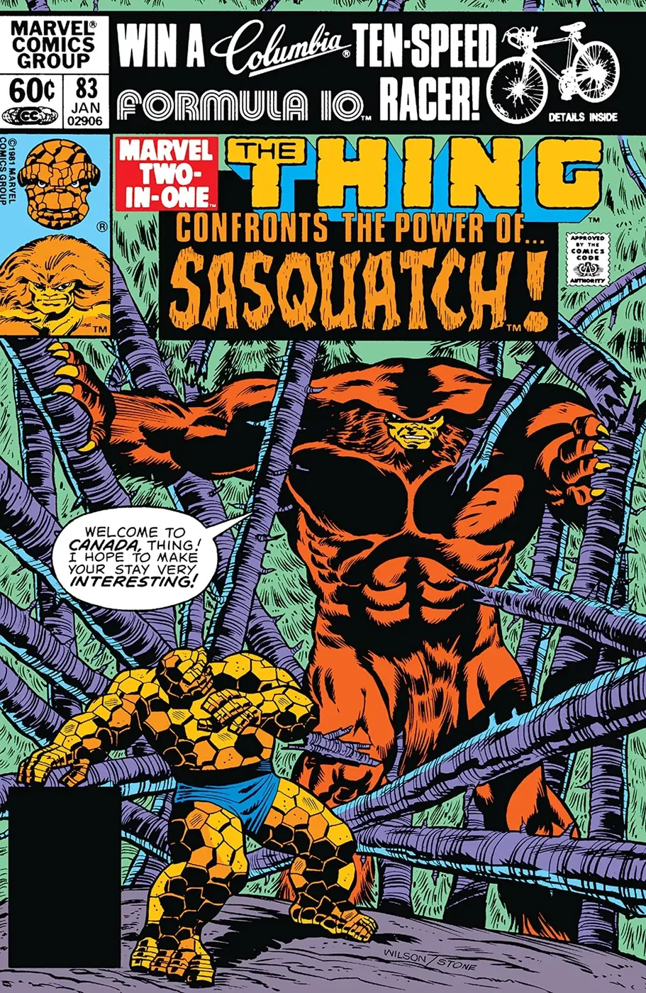 Cover of Marvel Two-in-One #83