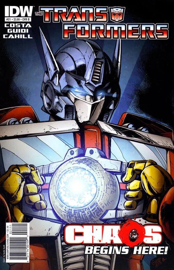 Cover of The Transformers #21