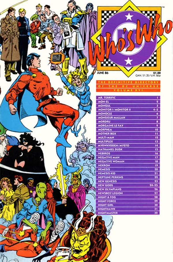 Cover of Who's Who: The Definitive Directory of the DC Universe #16