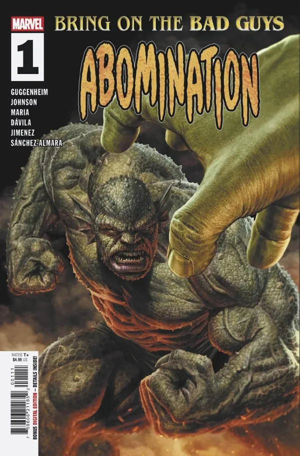 Cover of Bring On the Bad Guys: Abomination #1