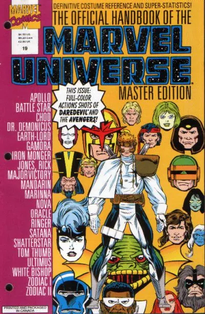 Cover of The Official Handbook of the Marvel Universe: Master Edition #19