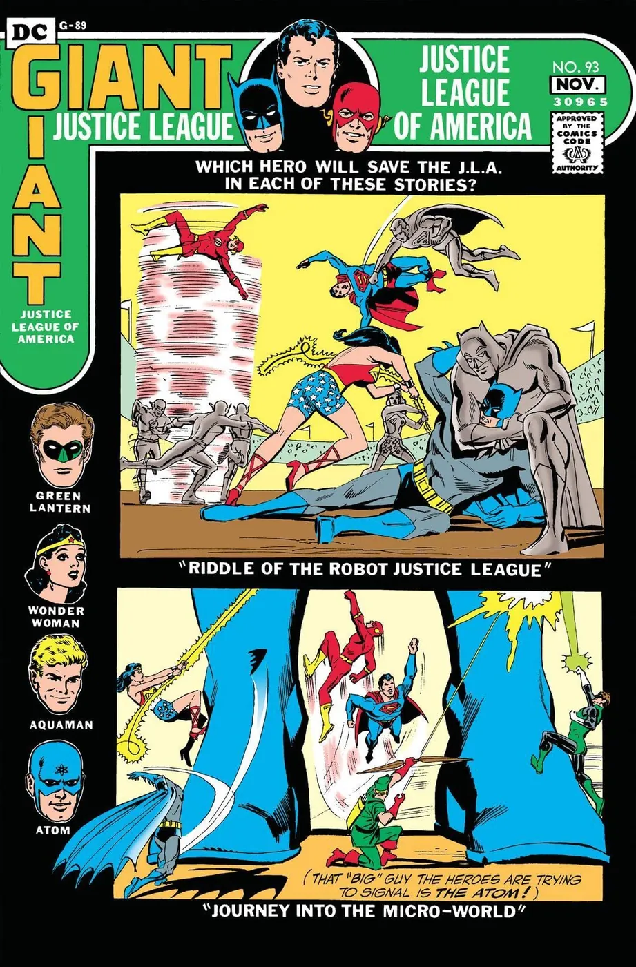 Cover of Justice League of America #93