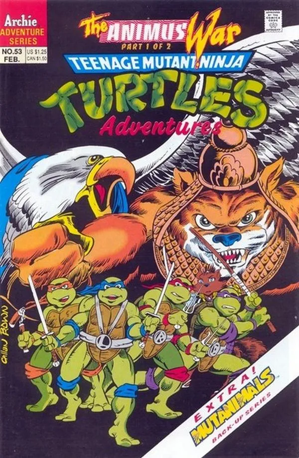 Cover of Teenage Mutant Ninja Turtles Adventures #53